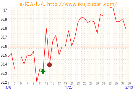 基礎体温グラフ