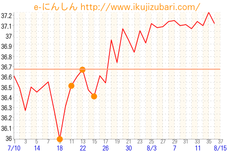 基礎体温グラフ