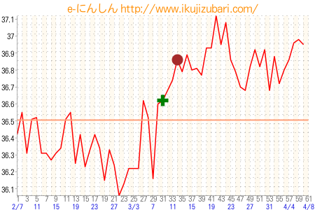 基礎体温グラフ