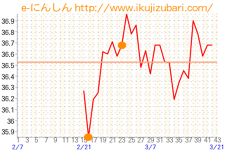 基礎体温グラフ