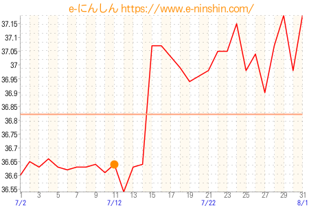 基礎体温グラフ