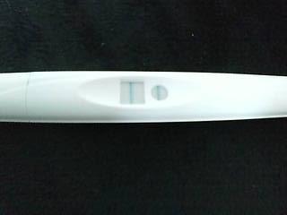 妊娠検査薬の陽性