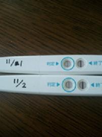 妊娠検査薬の陽性