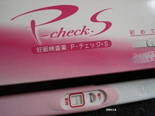 妊娠検査薬の陽性