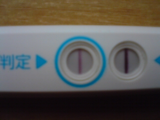 妊娠検査薬の陽性