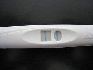 妊娠検査薬の陽性