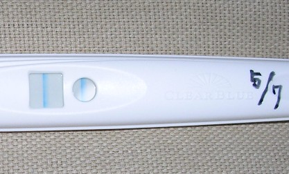 妊娠検査薬の陽性