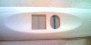 妊娠検査薬の陽性