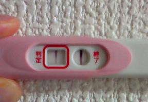 妊娠検査薬の陽性