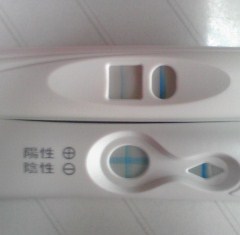 妊娠検査薬の陽性