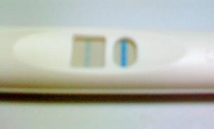妊娠検査薬の陽性