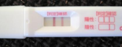 妊娠検査薬の陽性
