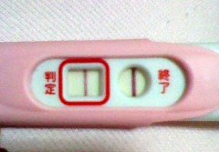 妊娠検査薬の陽性