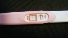 妊娠検査薬の陽性