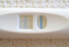 妊娠検査薬の陽性