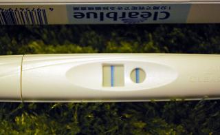 妊娠検査薬の陽性