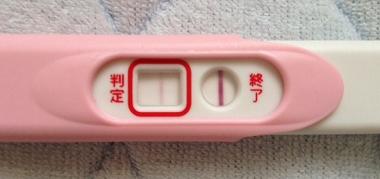 妊娠検査薬の陽性