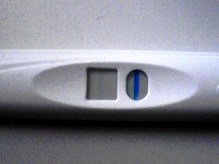 妊娠検査薬の陽性