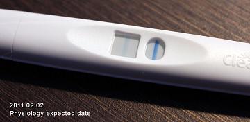 妊娠検査薬の陽性