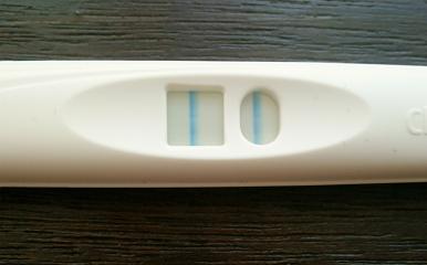 妊娠検査薬の陽性