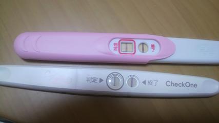 妊娠検査薬の陽性