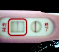妊娠検査薬の陽性