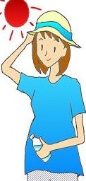 夏の妊婦